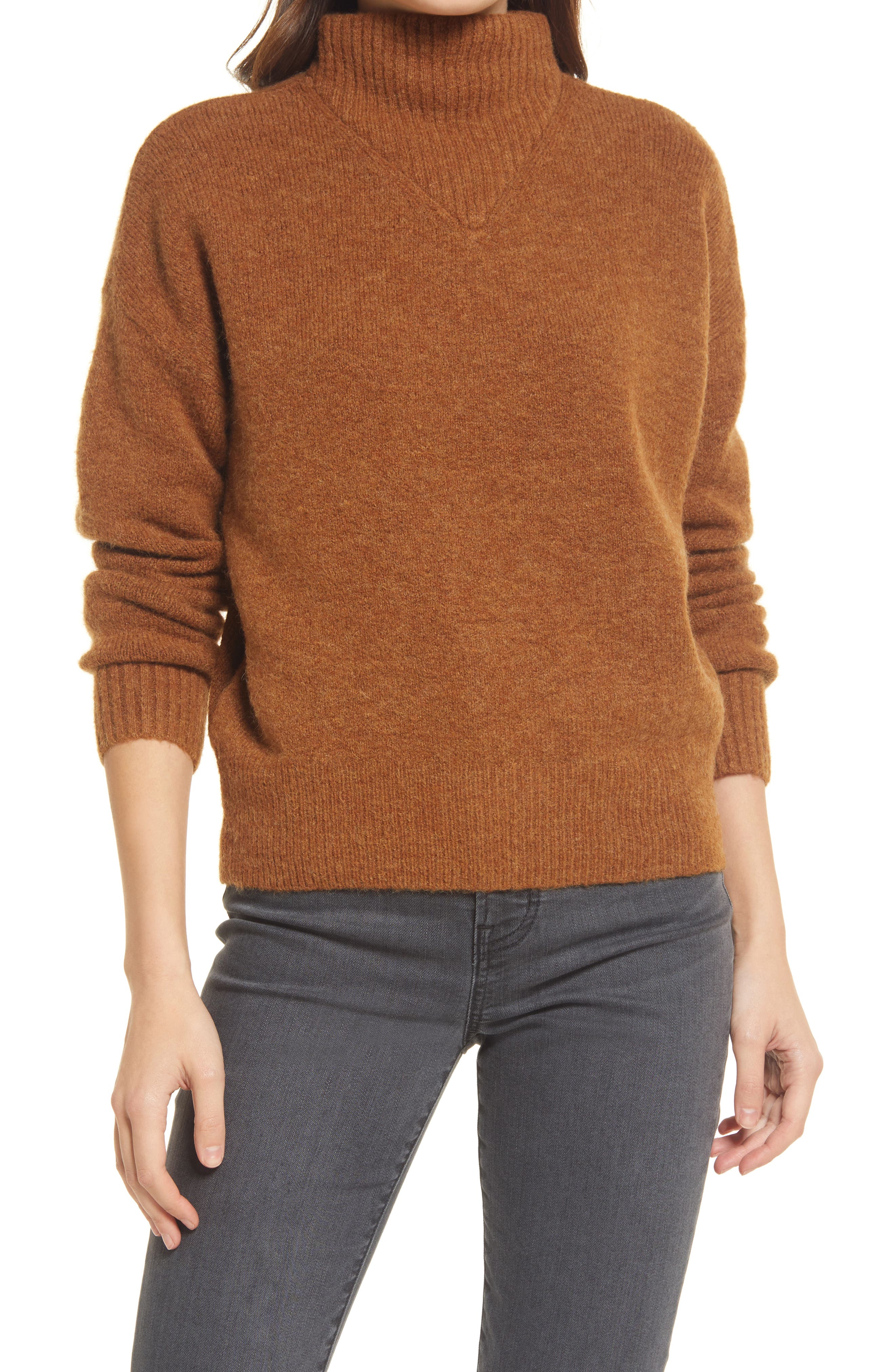 Madewell Dillon Mock Neck Pullover ...